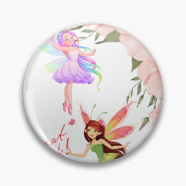 Item preview, Great Work Fairies: Rainbow Wings and Watercolor Flowers designed and sold by VibranPalette.