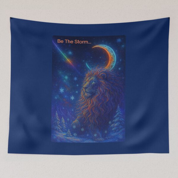 Item preview, Neon Lion-Be the Strom designed and sold by Brickroad Dsigns.