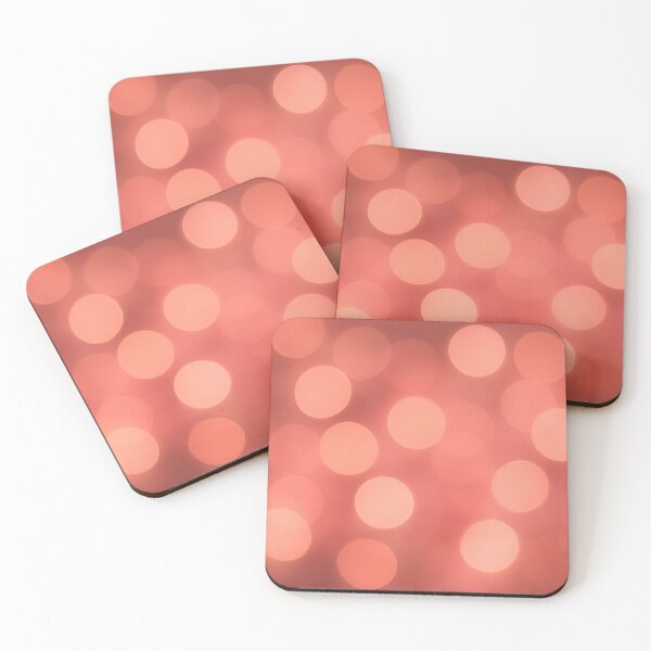 Item preview, Soft coral bokeh light background designed and sold by SassyArtistry.