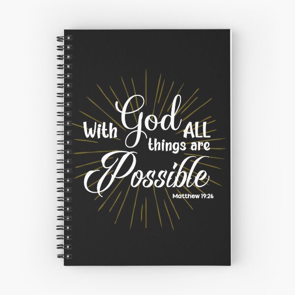 Item preview, With God All Things Are Possible (Matthew 19:26) – Inspirational Faith-Based Design designed and sold by DailyStrength.