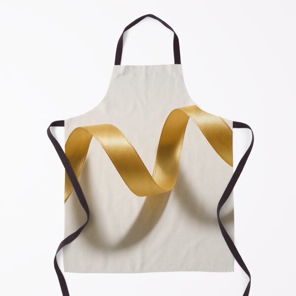 Item preview, Golden ribbon curl on white background designed and sold by SassyArtistry.