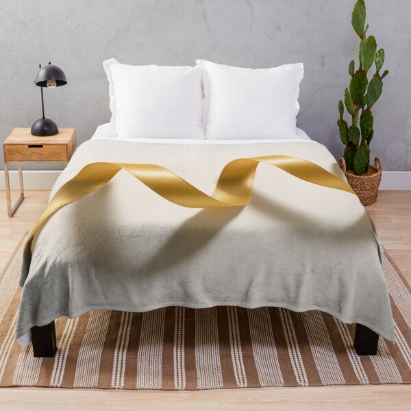 Item preview, Golden ribbon curl on white background designed and sold by SassyArtistry.
