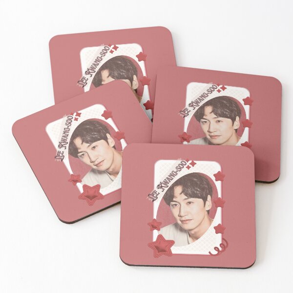 Item preview, Lee Kwang-soo (이광수) Korean Actor Kdrama Card Red Aesthetic Collage Design designed and sold by AJUNICE STUDIO.