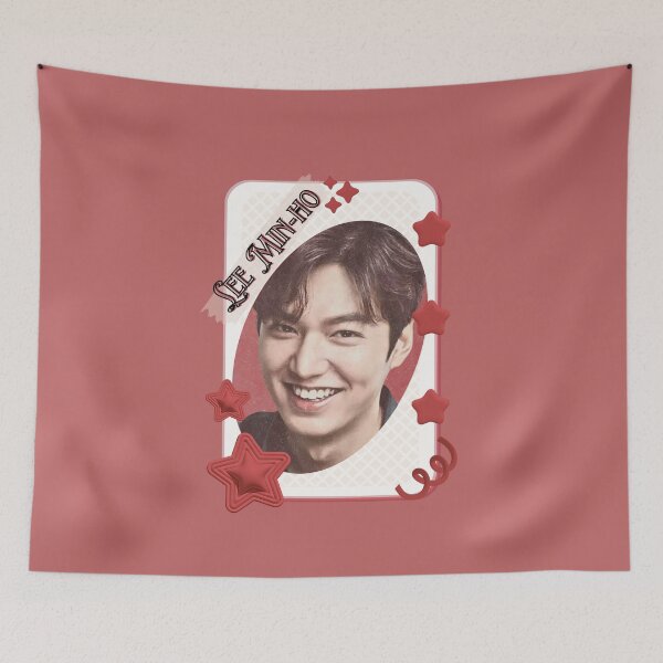 Item preview, Lee Min-ho (이민호) Korean Actor Kdrama Card Red Aesthetic Collage Design designed and sold by AJUNICE STUDIO.