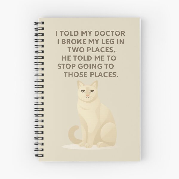Item preview, “Expert Medical Advice” – Cream Cat Minimalist Humor designed and sold by catastrocat.