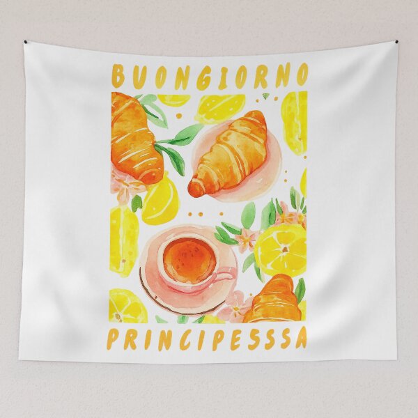 Item preview, Buongiorno Principessa – Italian Breakfast Art designed and sold by CapyToon.