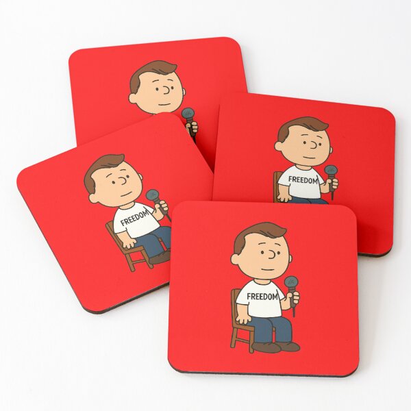 Item preview, Charlie Kirk Freedom Mic Cartoon Character designed and sold by getpressedshirt.