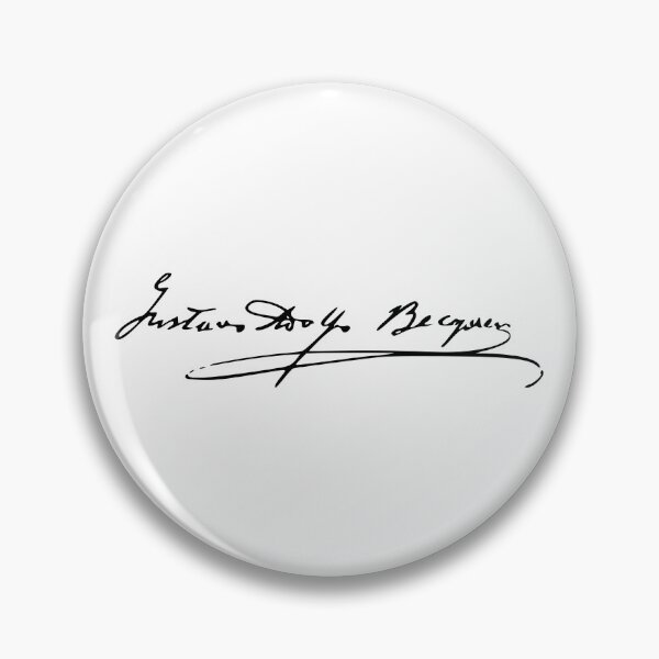Item preview, Signature of Gustavo Adolfo Bécquer designed and sold by Filologica.