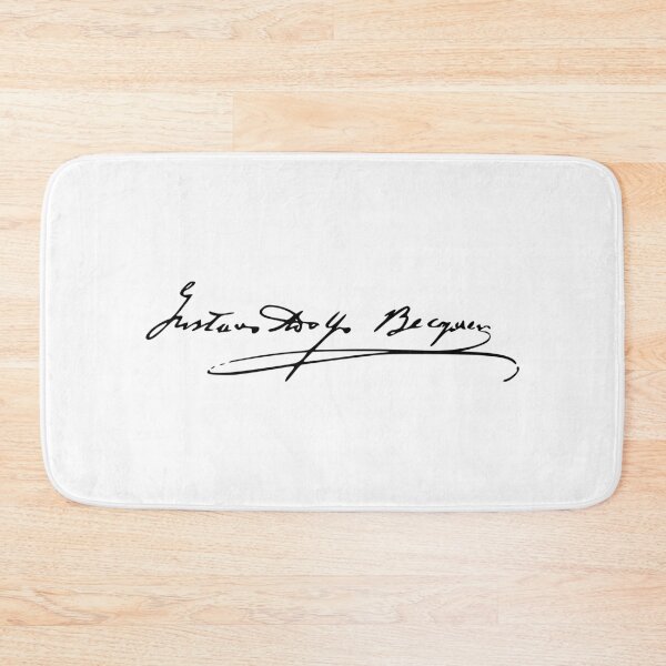 Item preview, Signature of Gustavo Adolfo Bécquer designed and sold by Filologica.