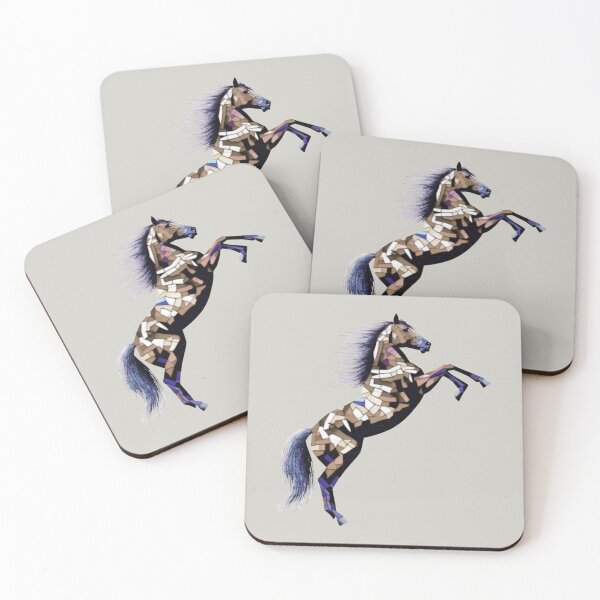 Item preview, rampant horse mosaic designed and sold by designmari.