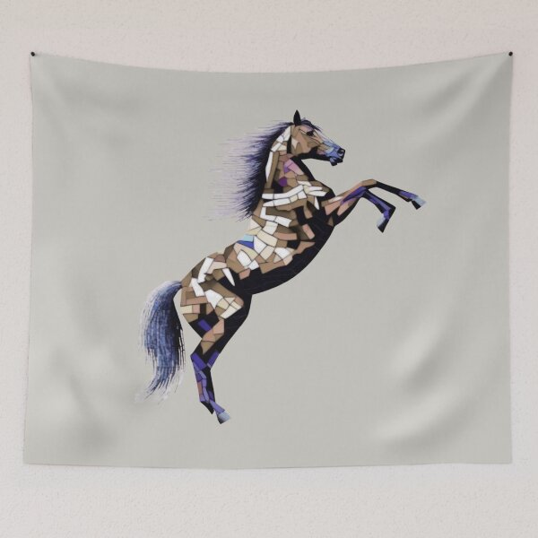 Item preview, rampant horse mosaic designed and sold by designmari.