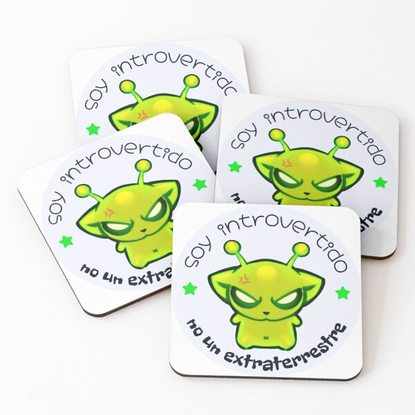 Item preview, I'm an Introvert Not a Martian Sticker Español Spanish Ver. designed and sold by browniebazooka.