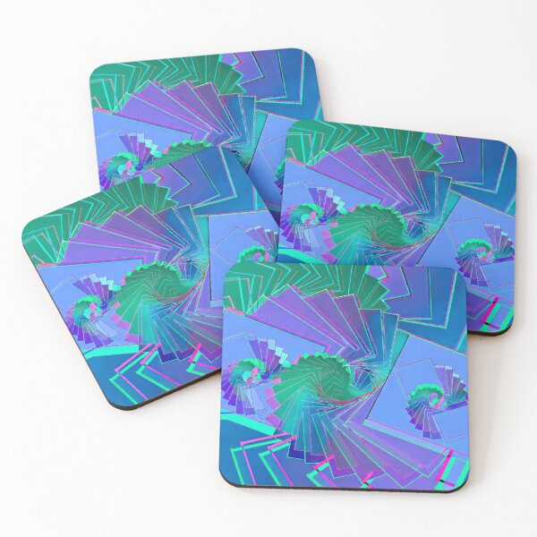 Item preview, Cascade-Aquamarine, Fine Art Designs, abstract designed and sold by Lycanth.