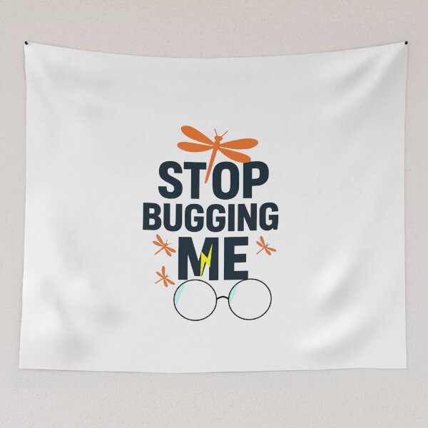 Item preview, Stop Bugging Me – Funny Minimalist Design designed and sold by Omikook.