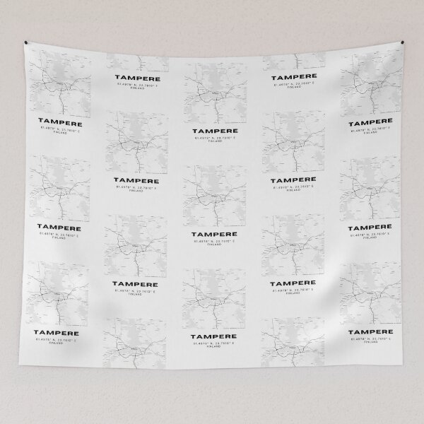 Item preview, Tampere Finland Street Map | Industrial City Minimalist Poster designed and sold by RM-Journey.