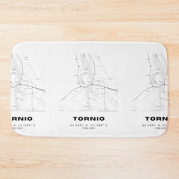 Item preview, Tornio Finland Map Poster | Arctic Border City Minimalist Art designed and sold by RM-Journey.