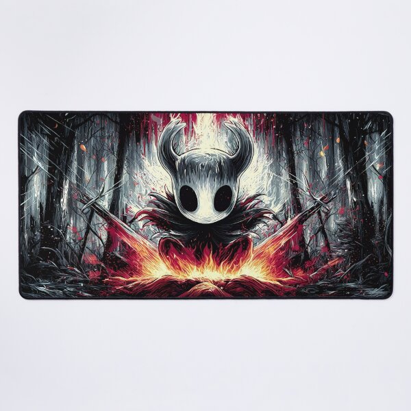 Item preview, Hollow Knight Deskmat: Hallownest's Eternal Vigil designed and sold by Senpaiwaves.