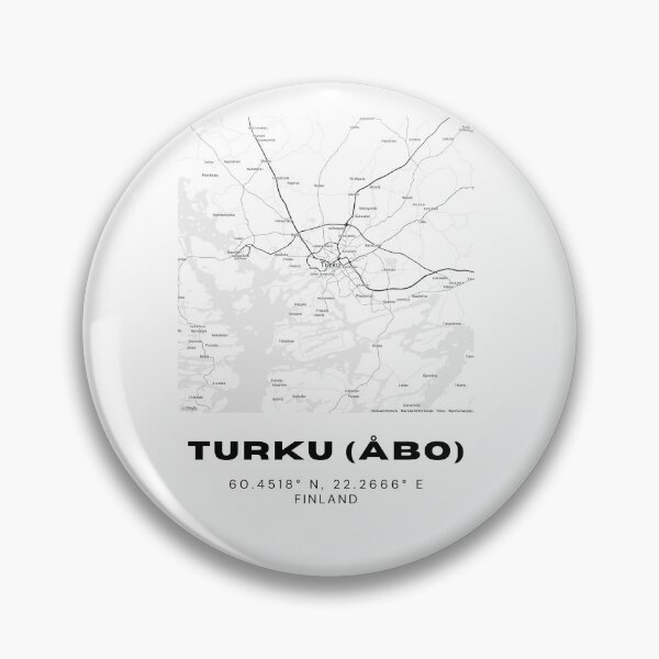 Item preview, Turku (Åbo) Finland Map | Historic City Scandinavian Poster designed and sold by RM-Journey.