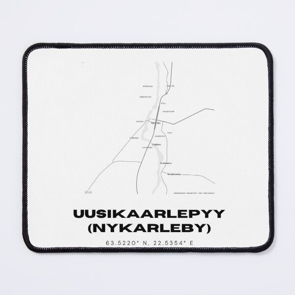 Item preview, Uusikaarlepyy (Nykarleby) Finland Map | Bilingual Nordic Poster designed and sold by RM-Journey.
