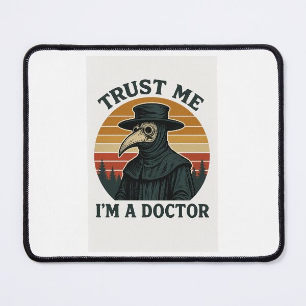 Item preview, Trust Me, I’m a Doctor – Vintage Plague Doctor Retro Sunset Design designed and sold by DailyDrivesct.