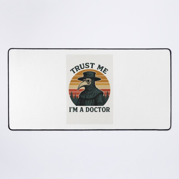 Item preview, Trust Me, I’m a Doctor – Vintage Plague Doctor Retro Sunset Design designed and sold by DailyDrivesct.
