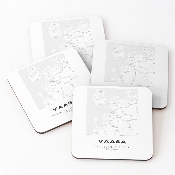 Item preview, Vaasa Finland Minimalist Map | Coastal Nordic Poster designed and sold by RM-Journey.