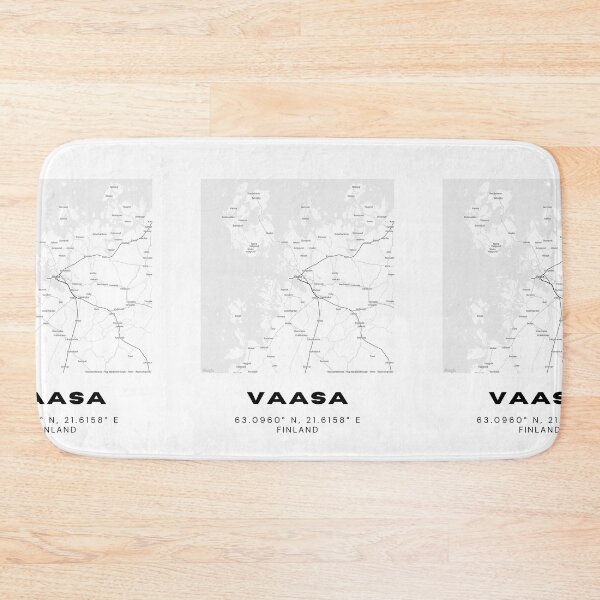 Item preview, Vaasa Finland Minimalist Map | Coastal Nordic Poster designed and sold by RM-Journey.