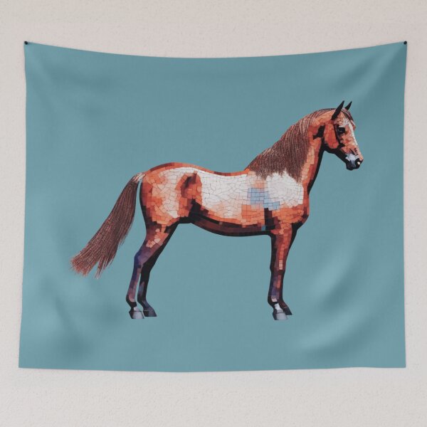 Item preview, horse mosaic designed and sold by designmari.