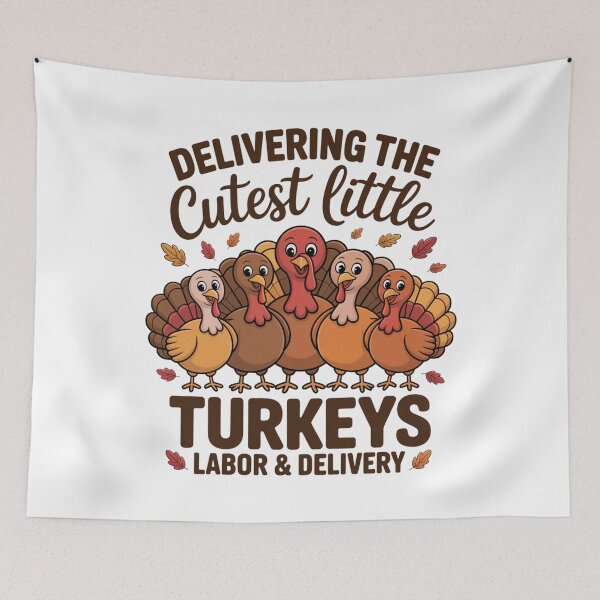 Item preview, Delivering The Cutest Turkeys Labor & Delivery Thanksgiving designed and sold by Gogetgiggles.