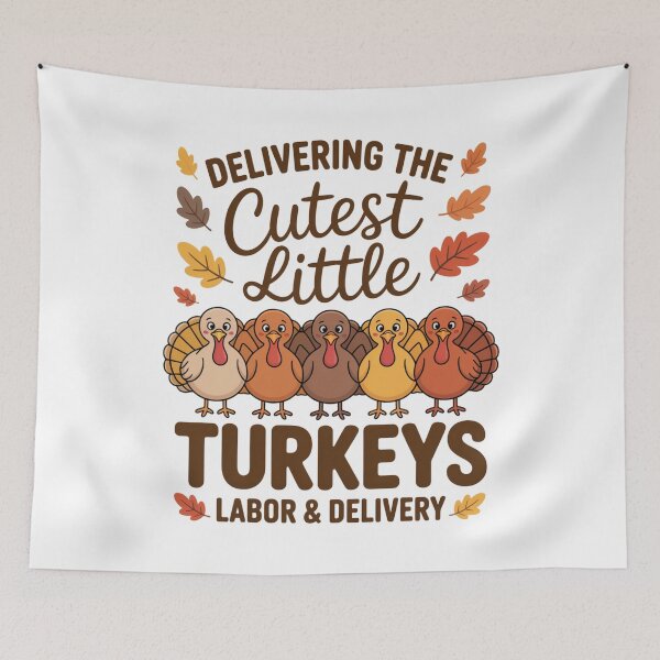 Item preview, Delivering The Cutest Turkeys Labor & Delivery Thanksgiving designed and sold by Gogetgiggles.