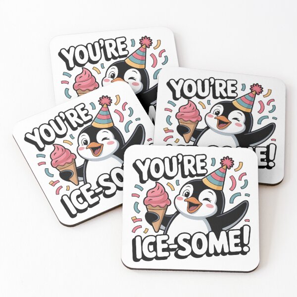 Item preview, You Are Ice-some | Cute Penguin Pun Design | Winter Humor | Adorable Frosty Friend Art designed and sold by PaintedPixels01.