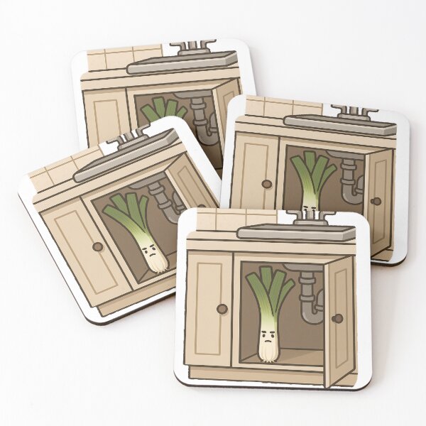 Item preview, The Very Serious Leek Under the Sink designed and sold by designsbyhw.
