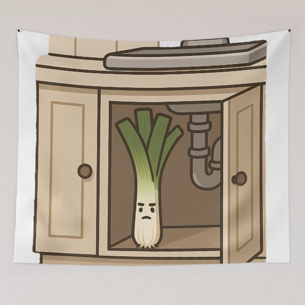 Item preview, The Very Serious Leek Under the Sink designed and sold by designsbyhw.