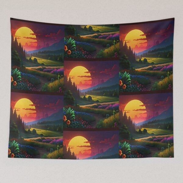 Item preview, Paisaje, Atardecer de Verano designed and sold by ART-WORLD-VIMO.