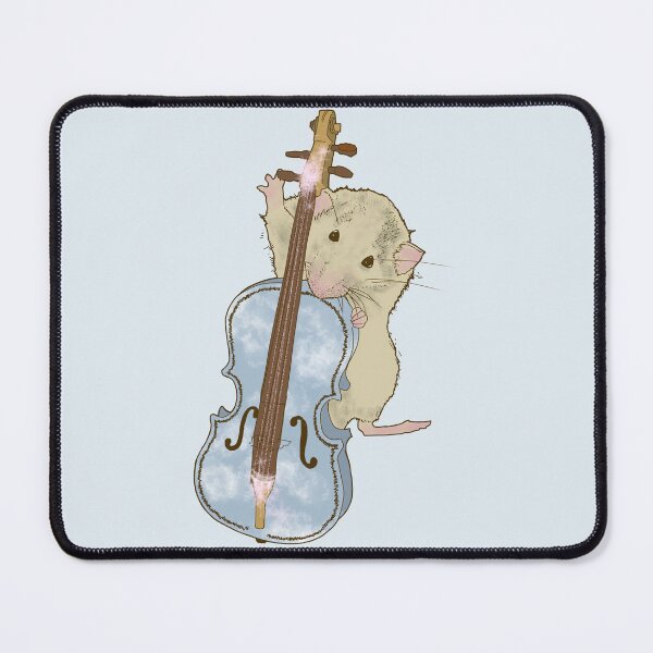 Item preview, Pastel Mouse Rat Cellist Dreamcore Animal Music Illustration designed and sold by Ani.