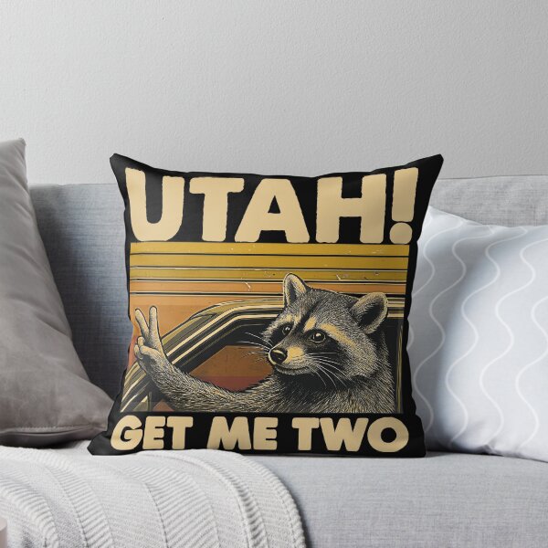 Item preview, Vintage Utah Get Me Two Retro Humor Quote Raccon designed and sold by gear-posters.