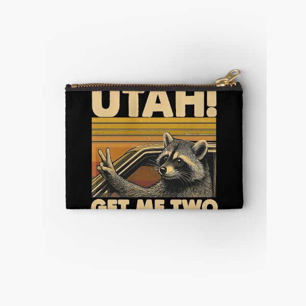 Item preview, Vintage Utah Get Me Two Retro Humor Quote Raccon designed and sold by gear-posters.