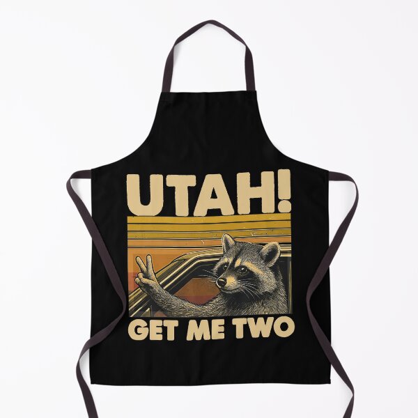 Item preview, Vintage Utah Get Me Two Retro Humor Quote Raccon designed and sold by gear-posters.