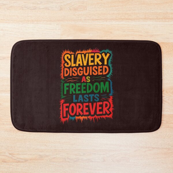 Item preview, Slavery Disguised as Freedom - Thought Provoking Quote designed and sold by Sarcastic designs.