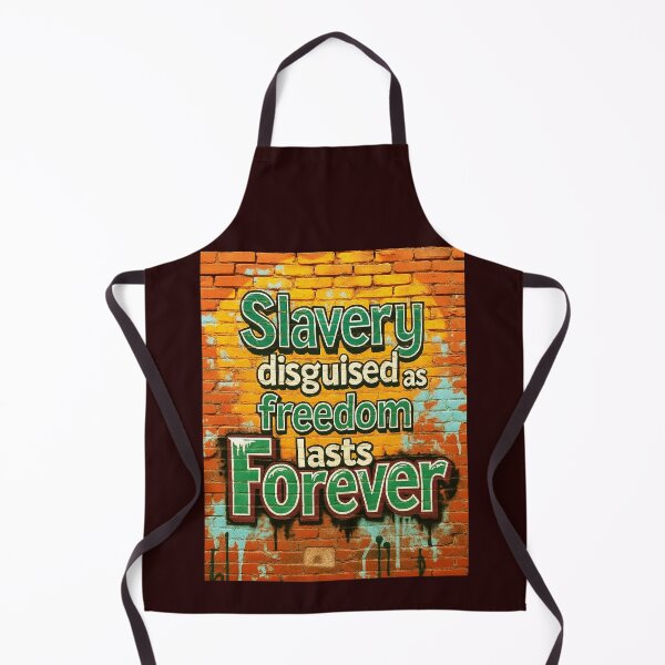 Item preview, Slavery Disguised as Freedom - Street Wall Quote designed and sold by Sarcastic designs.