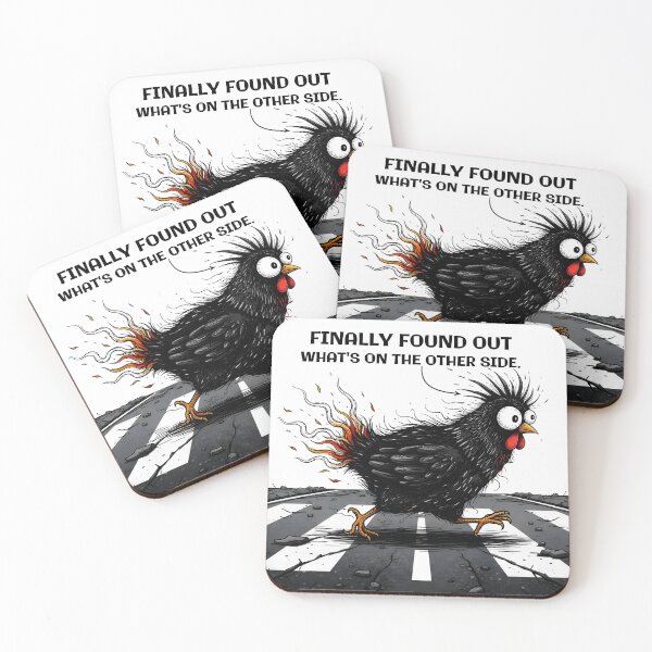 Item preview, Funny Chicken Crossing the Road Meme designed and sold by GrumpyCrudly.
