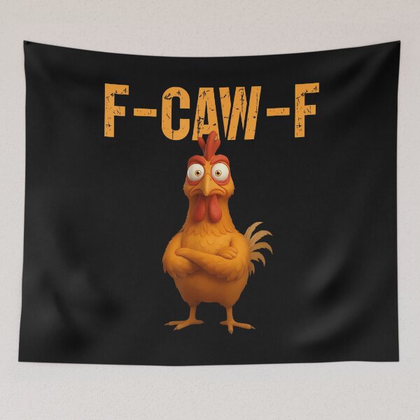 Item preview, Funny Chicken F-Caw-F Humor Fcawf Chicken Meme Halloween  designed and sold by merlinnears.