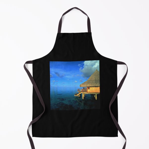 Item preview, Overwater Paradise Bungalow Art Photo designed and sold by DEC02.