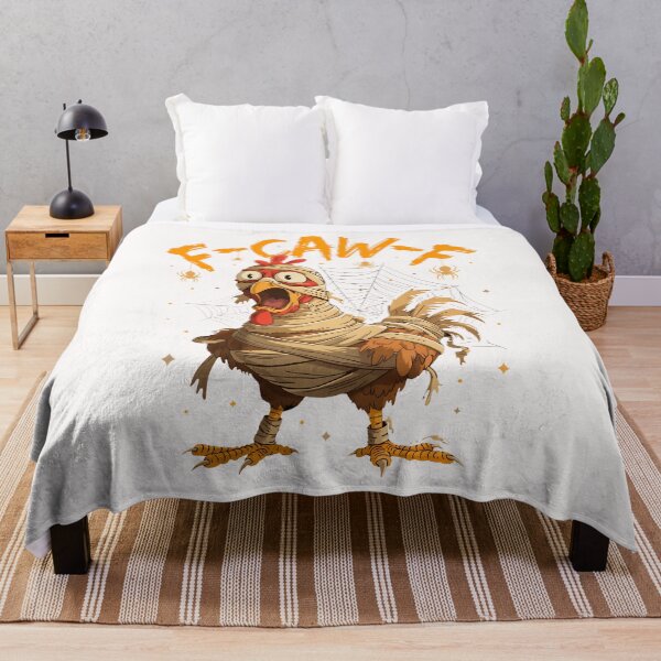 Item preview, F-Caw-F Funny Chicken Mummy Halloween Humor F-Caw-F Meme designed and sold by merlinnears.
