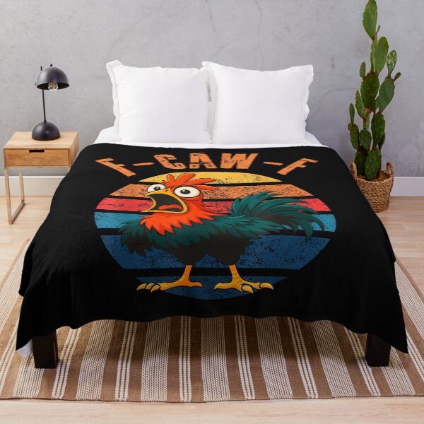 Item preview, F-Caw-F Eagerlys Colorful Funny Rooster Meme Chicken Humor designed and sold by merlinnears.