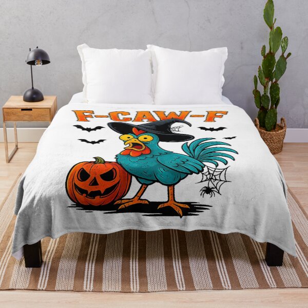 Item preview, Funny F-Caw-F Chicken Shirt Halloween Witch Hat Pumpkin designed and sold by merlinnears.