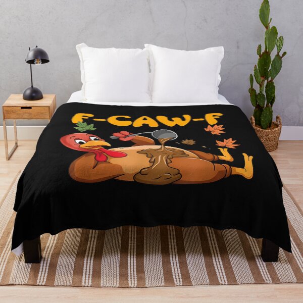 Item preview, F-Caw-F Funny Chicken Humor Rooster Meme Thanksgiving Turkey  designed and sold by merlinnears.