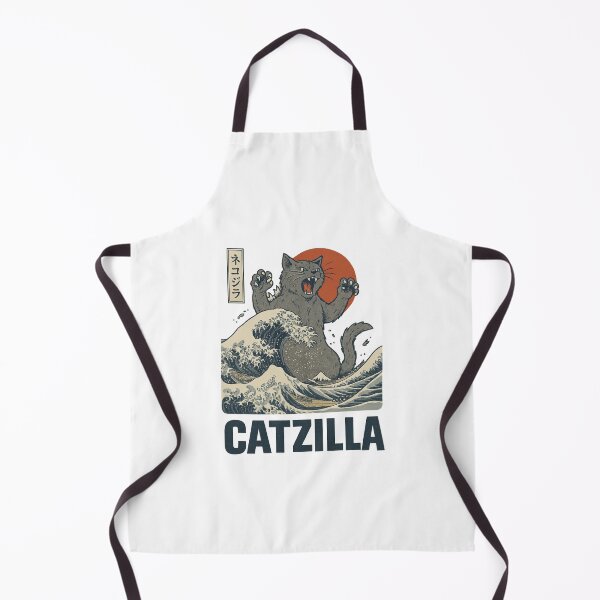 Item preview, CATZILLA – The Great Wave Feline (Ukiyo-e Kaiju Parody) designed and sold by DailyDrivesct.