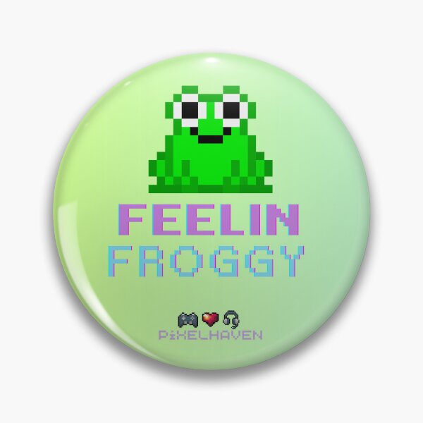 Item preview, Feelin Froggy Frog Pixel Art by PiXELHAVEN designed and sold by WHITE FLAME PRINTS.
