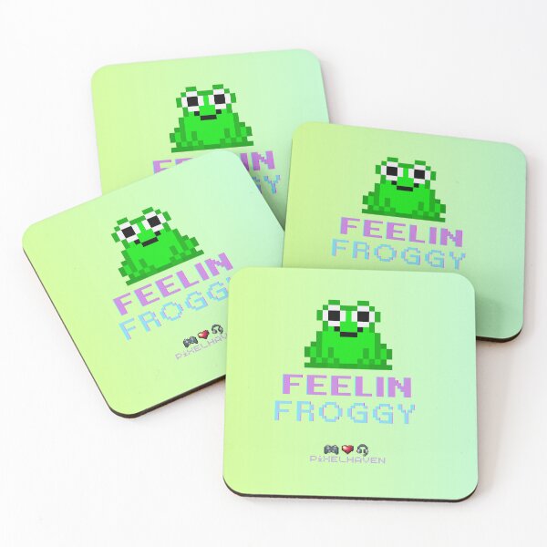 Item preview, Feelin Froggy Frog Pixel Art by PiXELHAVEN designed and sold by WHITE FLAME PRINTS.